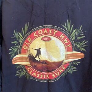 Surf tee shirt coast hwy 101 Santa Cruz 100% cotton xxl